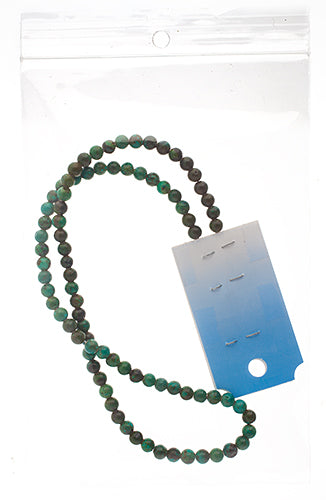 Turquoise Reconstituted 5mm Round Beads 16in Semi-Precious