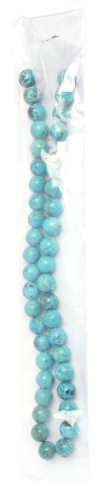 Turquoise Approx. 10mm Round Stabilized 16in Strand Blue