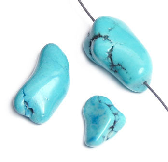 Turquoise Natural 8-18mm Nuggets Semi-Precious