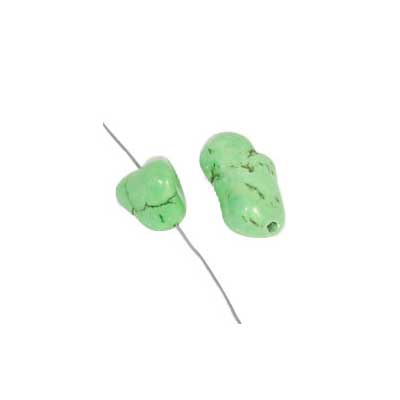 Turquonite Stabilized 15-25mm Green Nugget 16in Semi-Precious