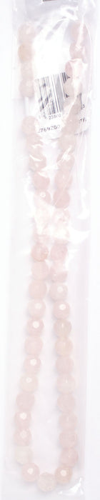 Facetted Round 16in Semi-Precious Bead Rose Quartz
