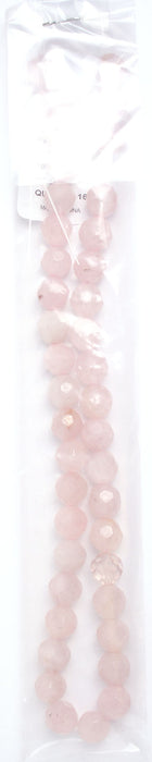 Facetted Round 16in Semi-Precious Bead Rose Quartz