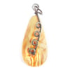 Semi-Precious Drop Pendant With Silver Wrap Amber