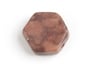 Hexagon Shape 14x5mm 2x8in Strung Brown Flake (Approx 28pcs)