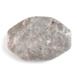 Diamond Shape 25x33mm 2x8in Strung Pink Zebra (Approx 12pcs)