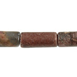 Cylinder Shape 6x14mm 2x8" Strung Rhodonite (Approx 30pcs)
