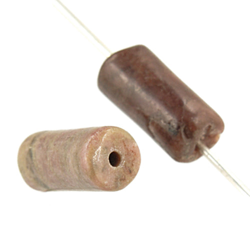 Cylinder Shape 6x14mm 2x8" Strung Rhodonite (Approx 30pcs)