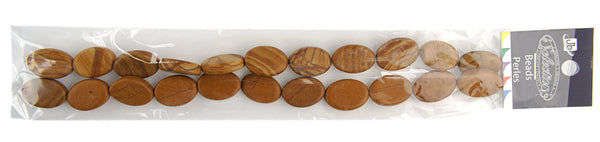 Semi-Precious Oval Shape Beads 2x8" Strand China Picture