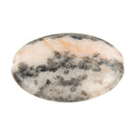 Semi-Precious Oval Shape Beads 2x8" Strand Pink Zebra