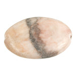 Semi-Precious Oval Shape Beads 2x8" Strand Pink Zebra