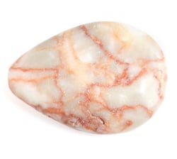 Drop Shape 22x30mm 2x8in Strand Red Zebra