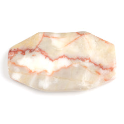 Nugget Facetted 13x21mm 2x8" Strand Red Zebra