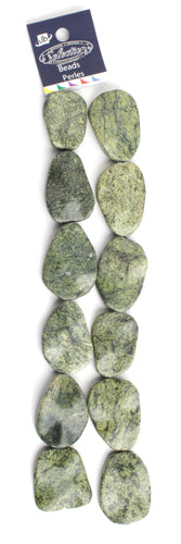 Nugget Facetted 13x21mm 2x8" Strand Yellow Howlite