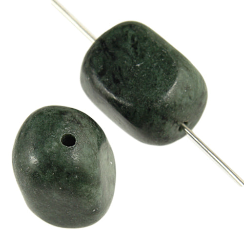 Nugget 12x16mm 2x8" Strand Granite Green