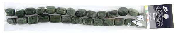 Nugget 12x16mm 2x8" Strand Granite Green