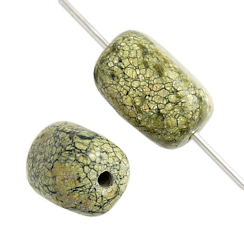 Nugget 12x16mm 2x8" Strand Yellow Howlite