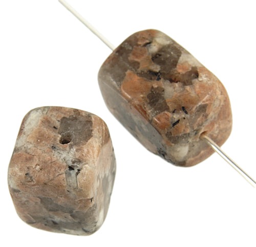 Nugget 12x16mm 2x8" Strand Pink Zebra