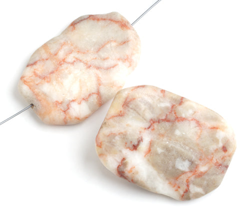 Nugget 12x16mm 2x8" Strand Red Zebra