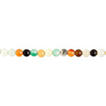 Semi-Precious Round Beads 2x8in Strand Agate