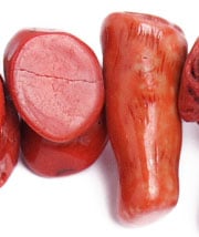 Bamboo Coral Beads Chips Semi- Precious