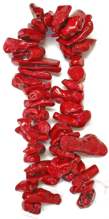 Bamboo Coral Beads Chips Semi- Precious