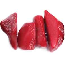 Bamboo Coral Beads Chips Semi- Precious