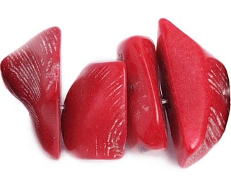 Bamboo Coral Beads Chips Semi- Precious