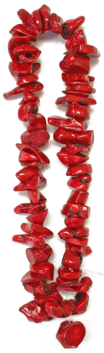 Bamboo Coral Beads Chips Semi- Precious