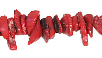 Bamboo Coral Beads Chips Semi- Precious