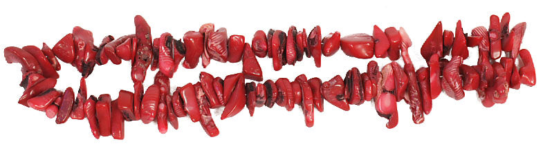 Bamboo Coral Beads Chips Semi- Precious