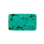 Turquoise Stablized Magnesite Flat Rectangle 21x13mm 8in Strand