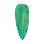 Turquoise Stablized Magnesite Flat Dagger 8in Strand