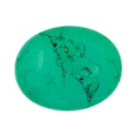 Turquoise Stablized Magnesite Flat Oval 8in Strand
