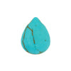 Turquoise Stablized Magnesite Flat Drop 8in Strand