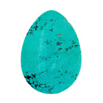 Turquoise Stablized Magnesite Flat Drop 8in Strand