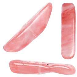 Cherry Quartz 7-12x24-35mm Fishbone 16in Semi-Precious