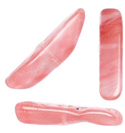 Cherry Quartz 7-12x24-35mm Fishbone 16in Semi-Precious