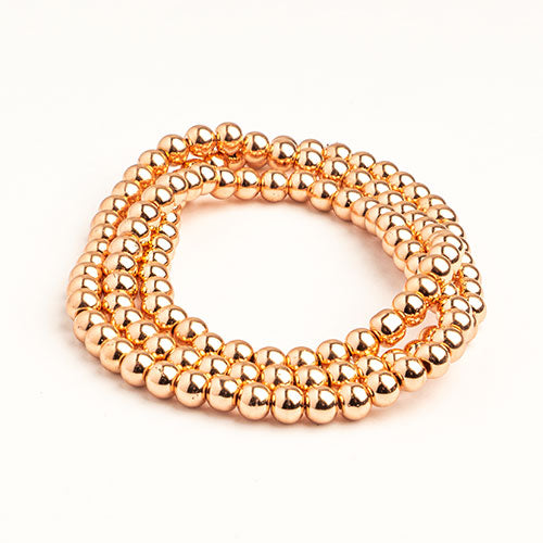 Metalized Glass Beads 24-inch Strand