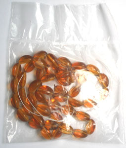 Glass Bead Oval 14x7mm Strung