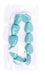 Glass Bead Stone Shape 24x19mm Strung Opaque Turquoise
