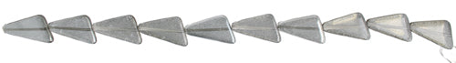 Glass Bead Triangle 22x16mm Crystal Smoke Luster