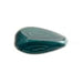 Glass Bead Triangle Drop 23x12mm Dark Green Silk