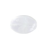 Glass Bead Oval 20x14mm Crystal White Glow in the Dark