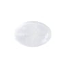 Glass Bead Oval 20x14mm Crystal White Glow in the Dark