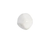Glass Bead Nugget 14mm White Luster