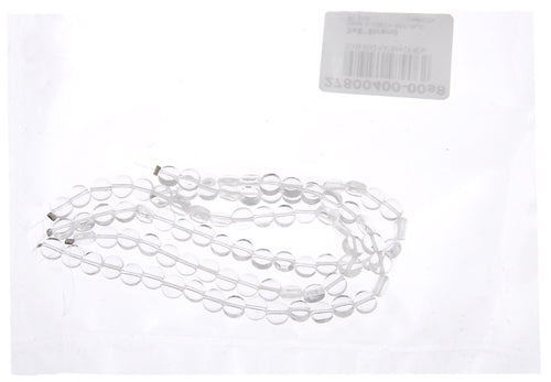 Glass Bead Flat 6mm Strung