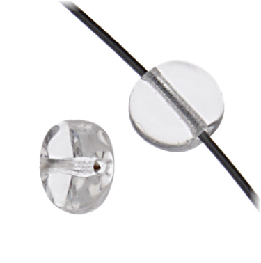 Glass Bead Flat 6mm Strung