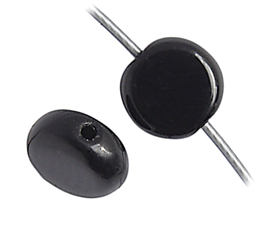 Glass Bead Flat 6mm Strung