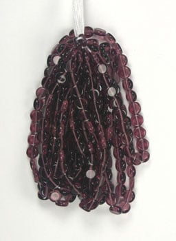 Glass Bead Flat 6mm Strung
