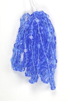 Glass Bead Flat 6mm Strung